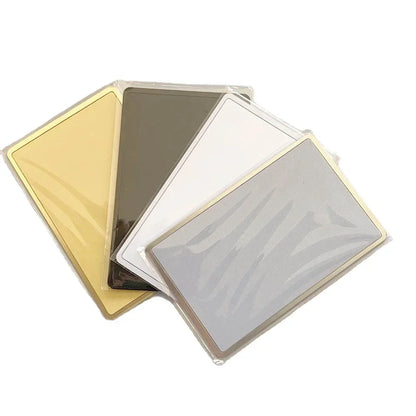 Stainless Steel NFC Metal Card Custom NFC Metal ID Card Blank Black NFC Metal Aluminum Business Member Cards With Chip