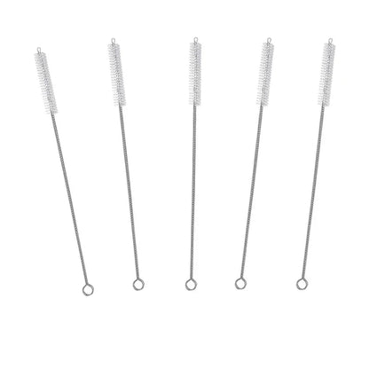 Drinking Straw Cleaning Brush Kit Reusable Tube Pipe Cleaner Nylon Stainless Steel Long Cleaning Brushes for Baby Cup Bottles
