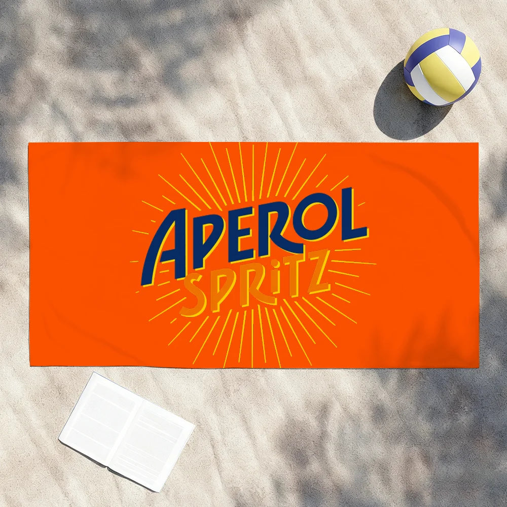 A-Aperol-Spritz Cool Fashion Towel Shower Sauna Travel Spa Quick Dry Gym Accessories Soft Large Beach Towels