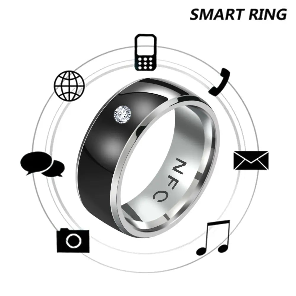 1PC NFC Smart Finger Ring Intelligent Wear Connect Android Phone Equipment Rings Fashion Jewelry Size 6/7/8/9/10/11/12