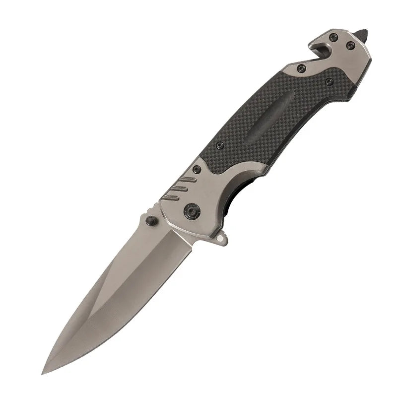 Folding Knife Outdoor Stainless Steel Pocket Knife Carry Folding Knife Fruit Knife Camping Portable High Hardness Sharpness
