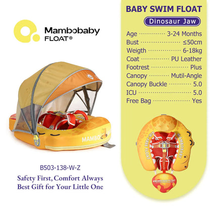 Mambobaby Baby Pool Float Vip 5 Dropshipping Blackproof Pool Mat For Infant Non-Inflatable Natation Buoy With Parasol Beach Toys