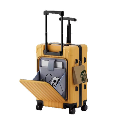 24-28 inch Double Trolley Children's Luggage Ride on Suitcase 20 Inch Cabin Luggage Rear Opening Laptop Bag Suitcase