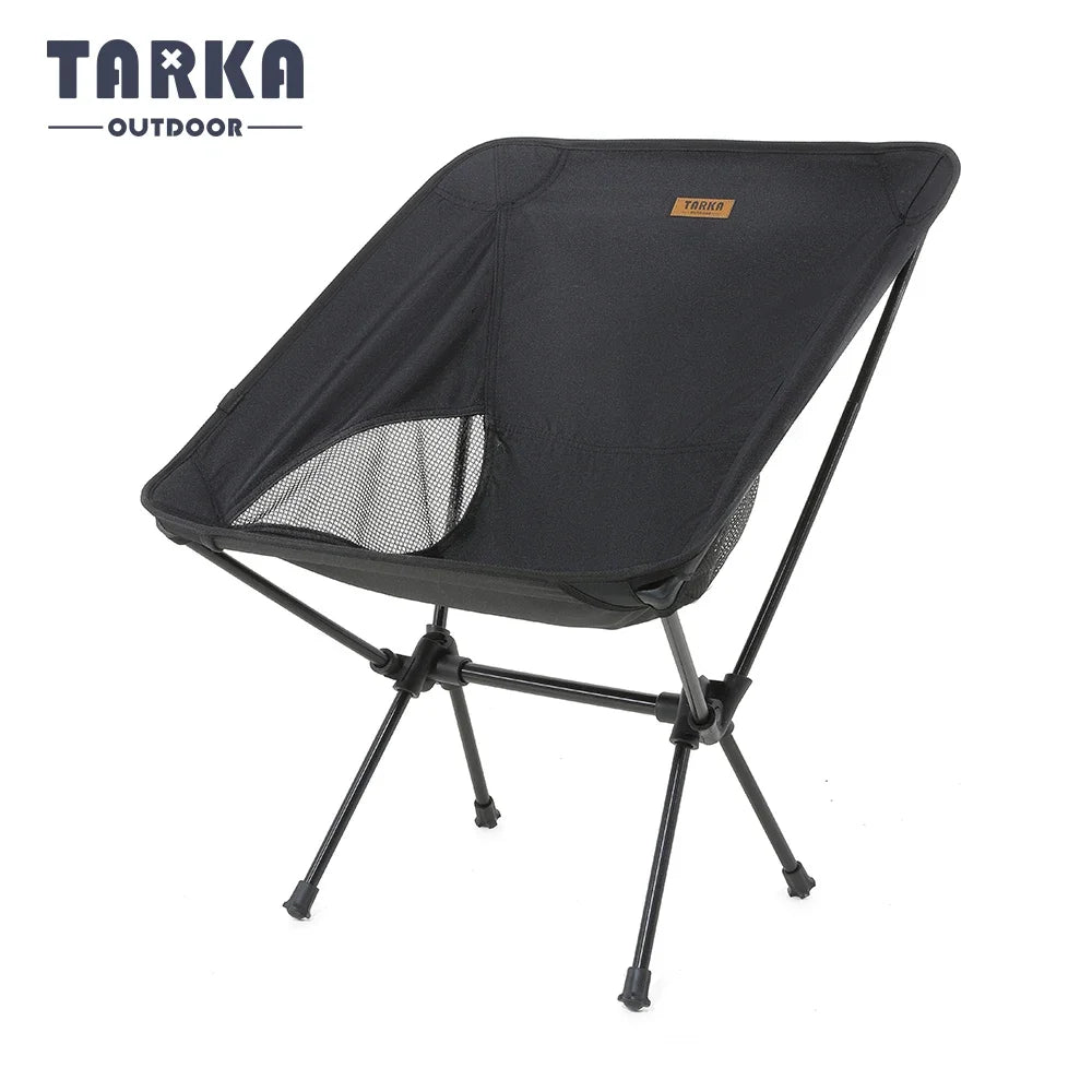 TARKA Camping Chairs Ultralight Folding Chairs Seat Foldable Moon Chair Garden Picnic Beach Picnic Lightweight Backpacking Chair