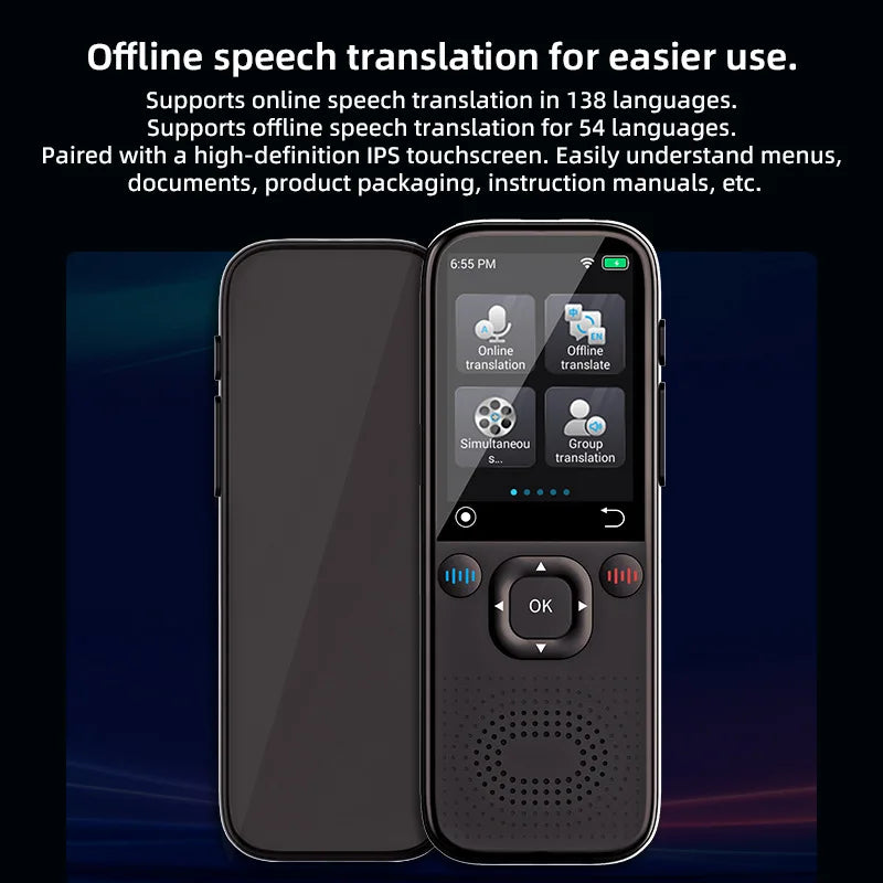 142 Languages Translator Device Online Offline Russian Korean Portuguese Arabic Dutch German French Spanish Italian Vietnamese