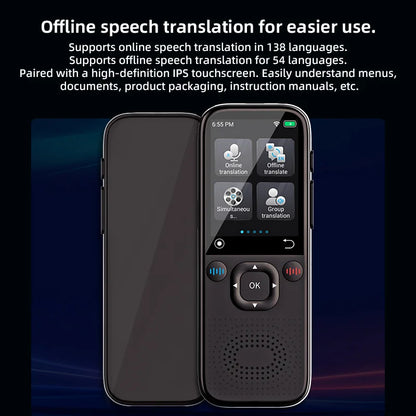 142 Languages Translator Device Online Offline Russian Korean Portuguese Arabic Dutch German French Spanish Italian Vietnamese