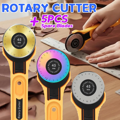 45mm Rotary Fabric Cutter Leather Craft Cutting Tool For DIY Fabric Patchworking Sewing Quilting Crafting Tools