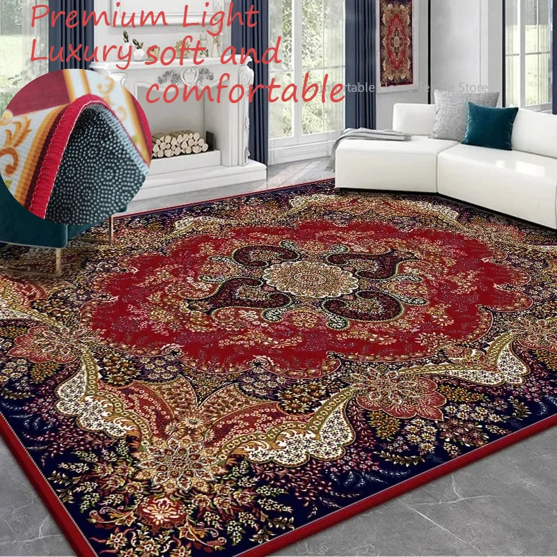 Retro Persian Style Carpet for Living Room 200x300 Luxury Large Area Rugs Bedroom Decoration Dirt-resistant Anti-slip Lounge Mat