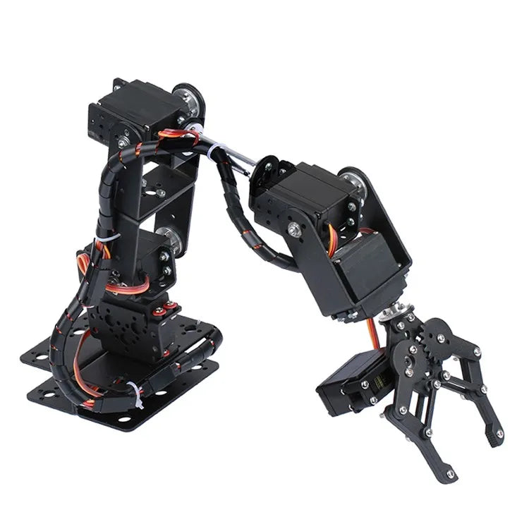 Upgraded 6dof Robotic Arm Multi DOF Robot Manipulator Gripper with 6pcs Mg996r Servos Steering Gear Grabbing Maker Education