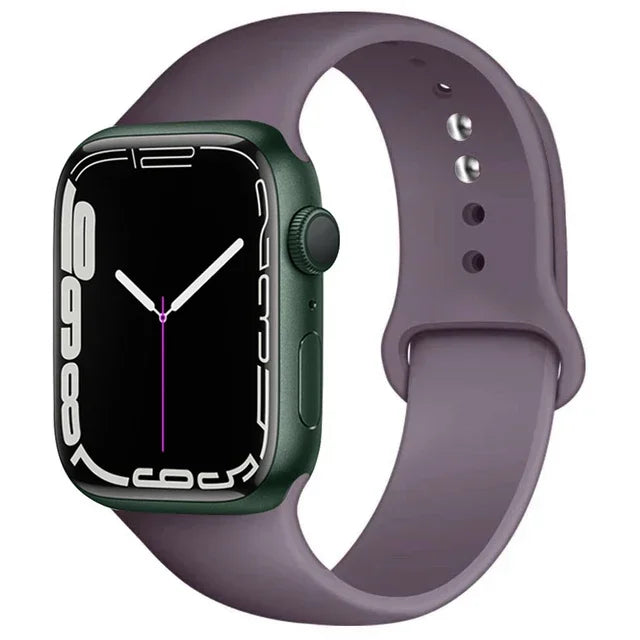 Silicone Band For Apple Watch strap 46mm 44mm 45mm 40mm 41mm 42-38mm 49mm sport bracelet iwatch series 11 10 9 8 7 6 5 SE Ultra3