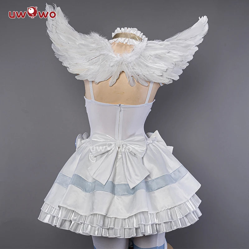 IN STOCK UWOWO Cosplay Stockingg Anarchyy Angell Cosplay Costume Dress with Wings Full Set Halloween Costumes