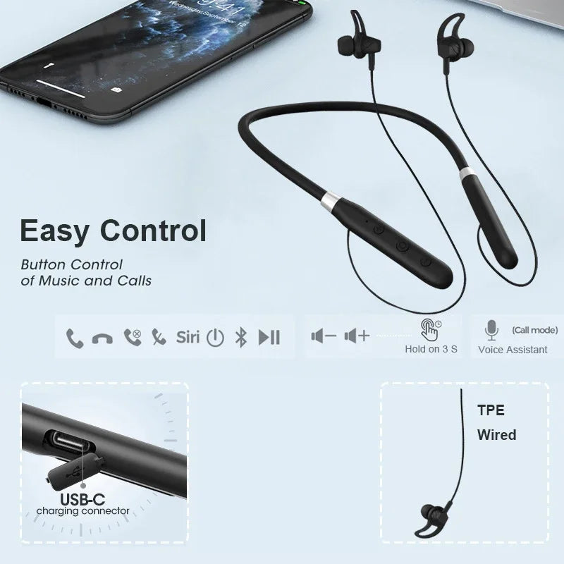 Hifi Wireless Bluetooth Earphones Wireless Headset Music Sport Headset Gaming Handsfree wireless headphones for All Smart Phones