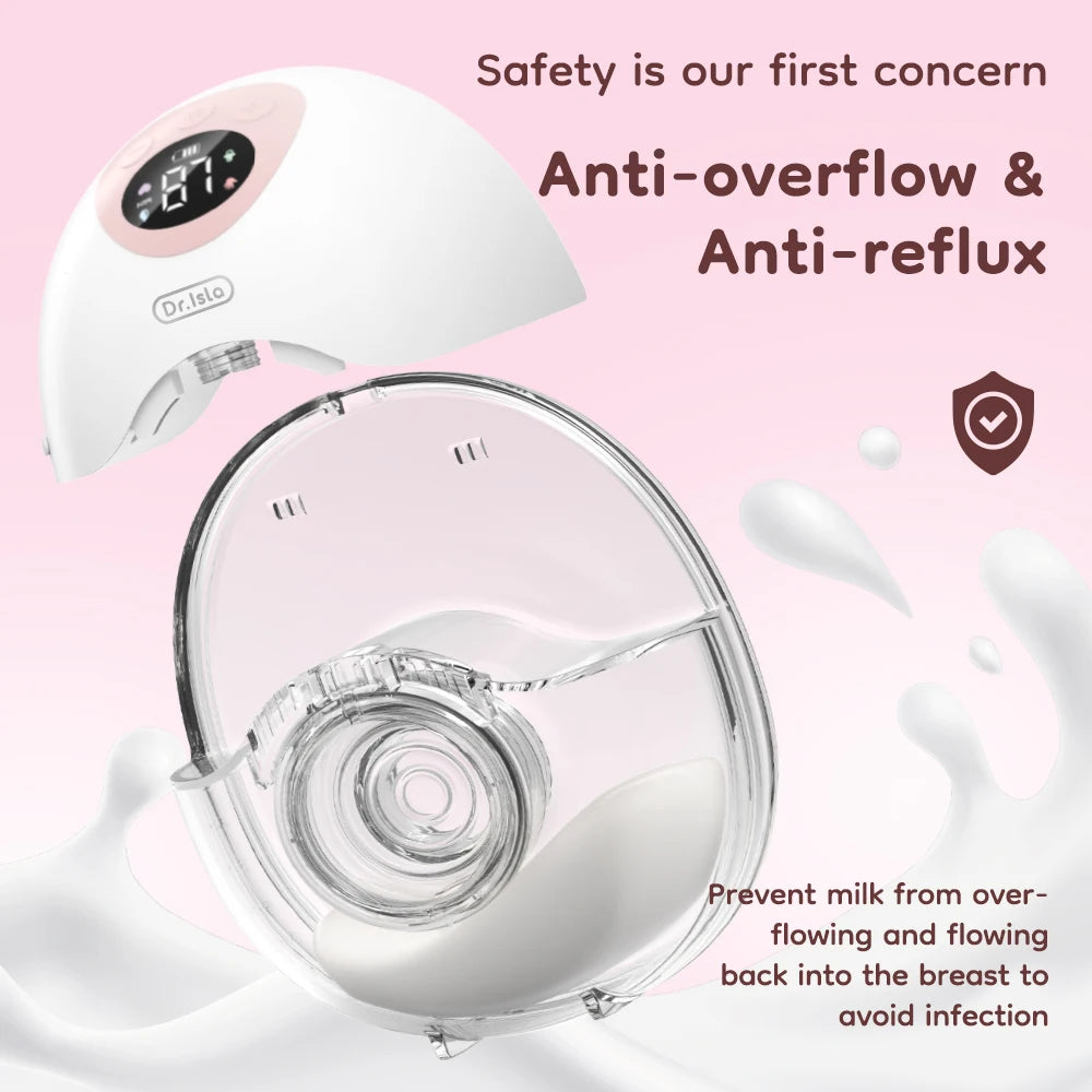 MAMIJOY Wearable Electric Breast Pump 4 Modes 36 Suction Levels Hands Free 35dB Low Noise Breast Pumps Breastfeeding EB50＆EB50D