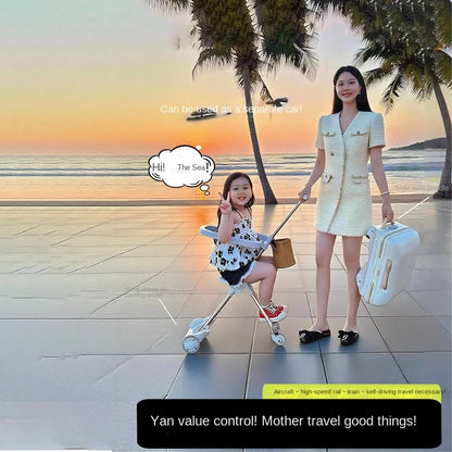 Children Travel Suitcase PP Material Sit to Ride On Rolling Luggage Carry-on Cabin Suitcase for Kids