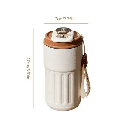 450ML Stainless Steel Thermo Water Bottle LED Temperature Display Coffee Cup Keep Cold and Heat Thermal Mug Travel Vacuum Flask