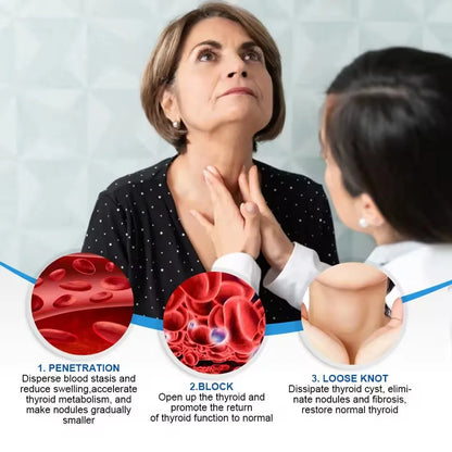 12/60PCS Neck Thyroid Patch Lymphatic Detoxification Stickers Throat Anti-tumor Care Pad Promotes Blood Circulation Massage Mat