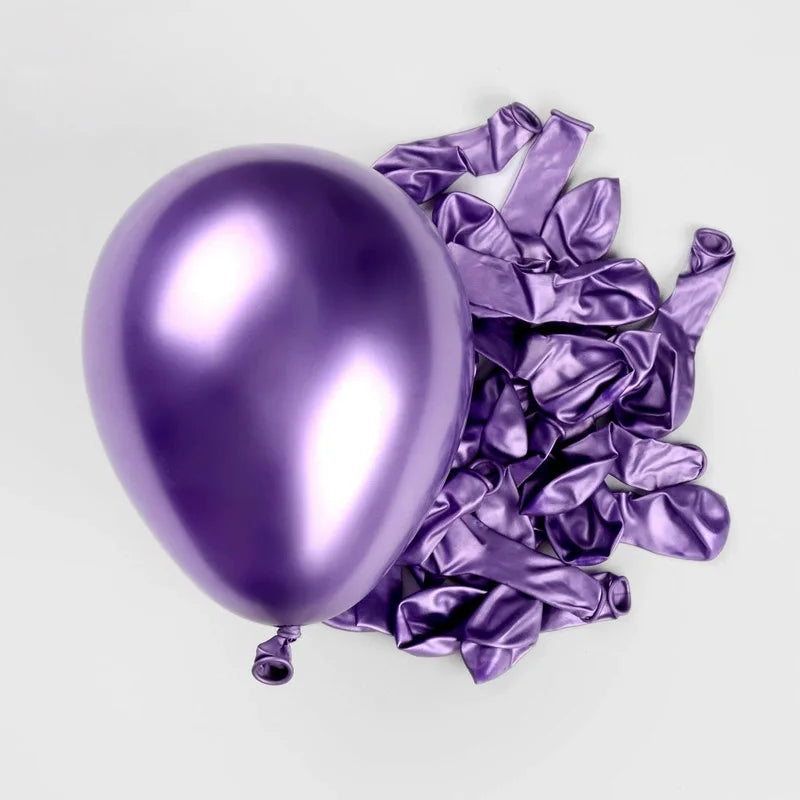 20/40pcs Metallic Balloon Gold Pink Blue Helium Ball Wedding Adult Birthday Party Decoration Chrome Latex Baby Shower Globos