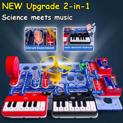 Science Kits For Kids Electronic Keyboard Circuit Learning Kit For Students Toys STEM DIY Electronic Kits