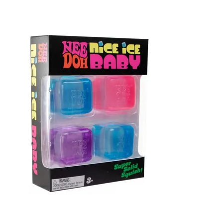 Nice Cube Nee Doh Squishy Squeeze Toy, Portable Stress Relief Sensory Fidget, Great for Kids & Adults with ADHD
