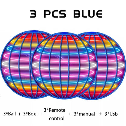 Boomerang Flyorb Magic Flying Ball with LED Lights Drone Hover Ball Fly Nova Orb Flying Spinner Fidget Toys Gift for Kids