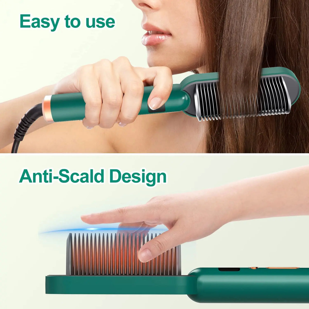 Hair Straightener Brush Electric Hot Comb Hair Straightener Hair Brushes Comb Hot Heating Comb Multifunction Hair Straightener