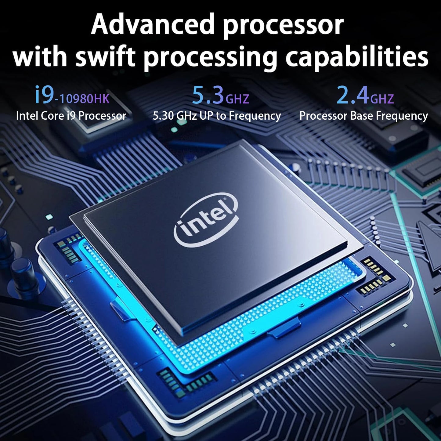Intel Core i9 10980HK 14.1 Inch Pro Laptop 8C 16T 2.4 5.3GHz 16MB 45W 32GB RAM 2TB M.2 SSD Gaming Notebook Fast New Black