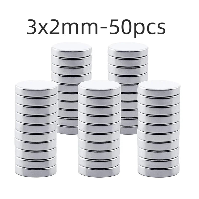 Strong Round Magnets for Fridge, DIY, Projects, Science, Office 3x1 3x2 5x1 5x2 8x1 8x2