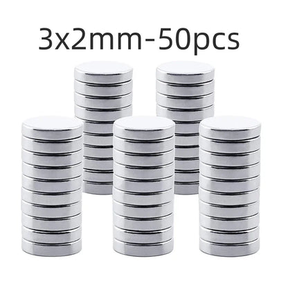 Strong Round Magnets for Fridge, DIY, Projects, Science, Office 3x1 3x2 5x1 5x2 8x1 8x2