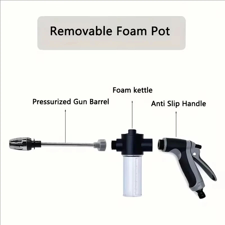 High Portable Automobiles Cleaning Tool Garden Lawn Watering Hose Nozzle Foam Lance High Pressure Sprinkler Water Gun Car Washer