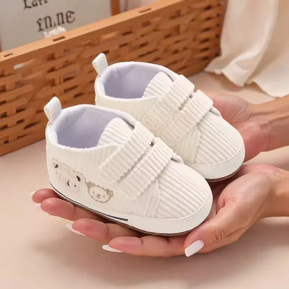 Baby Learning Walk Shoes, Cartoon Bear Breathable Casual Sneakers, Spring Autumn Soft Infant Baby Shoes 0-1 Year