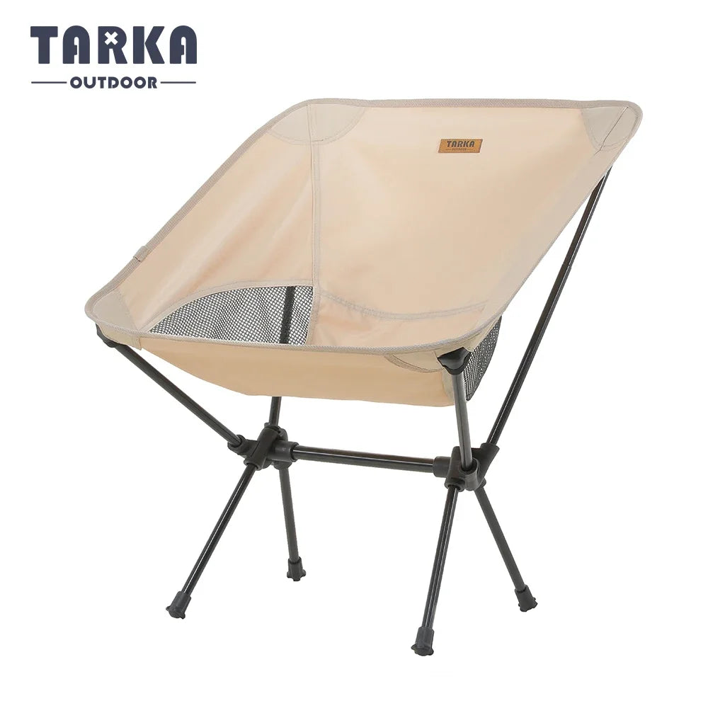 TARKA Camping Chairs Ultralight Folding Chairs Seat Foldable Moon Chair Garden Picnic Beach Picnic Lightweight Backpacking Chair