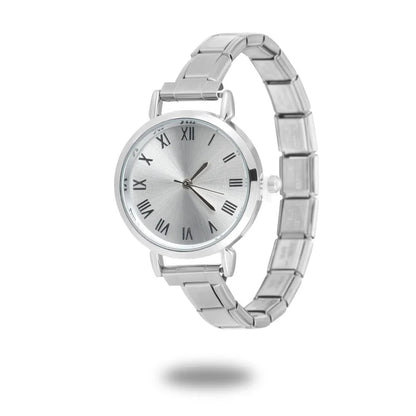 1PC High Quality Men Women's Stainless Steel Round Simple Watch Bracelet Bangle For Friend Wife Birthday Gift DIY Jewelry