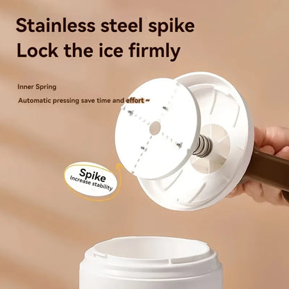 Manual Ice Crushers Shaved Ice Machine Small The Smoothies Machine Unplugged The Ice-making Box Household Hand Portable Crusher