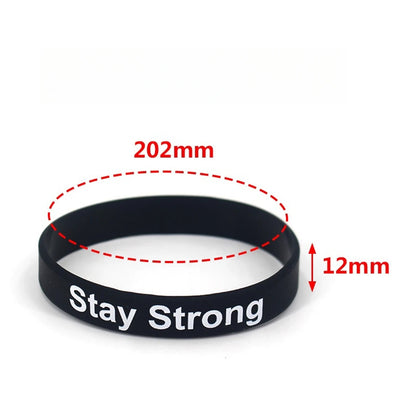 Motivational Silicone Wristbands Rubber Band Bracelets Fun Motivational Wristbands for Children and Adults
