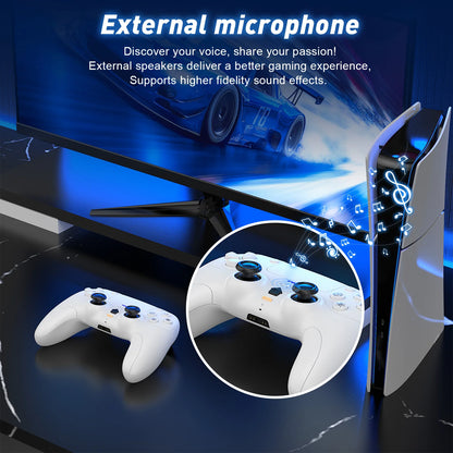 GAMEPADS Game Joystick Dual Vibration Turbo For Playstion5/PS5/PC Wireless Controller BT Adaptives Trigger External mic