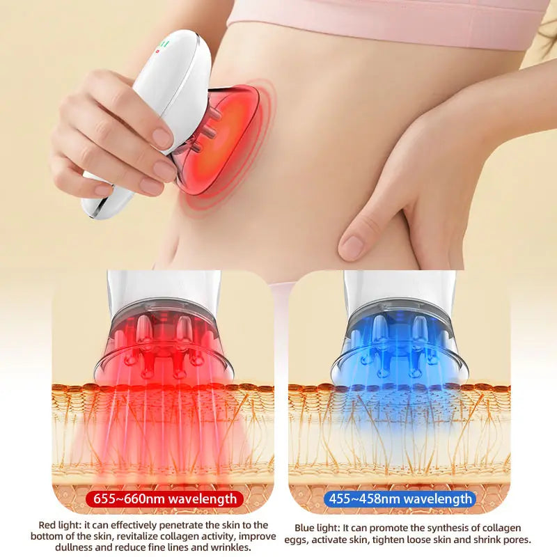 Electric Body Sculpting Massager Cellulite Removal Anti-Cellulite Tool Skin Tightening Device for Home Portable Fat Slimming