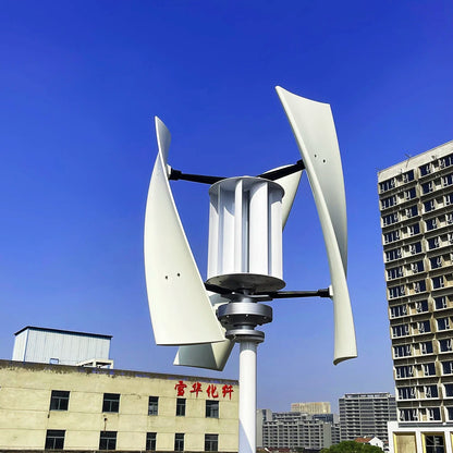 Generator 10KW Wind Turbine Vertical Axis Maglev Plant High Voltage 10000w 24V 48V With Hybrid Charge Controller For Home Use