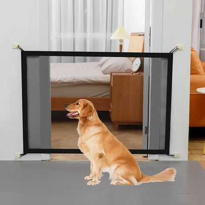 Dog Fence Dog Gate Ingenious Mesh For Indoor and Outdoor Safe Pet Dog gate Safety Enclosure Pet supplies baby safety gate