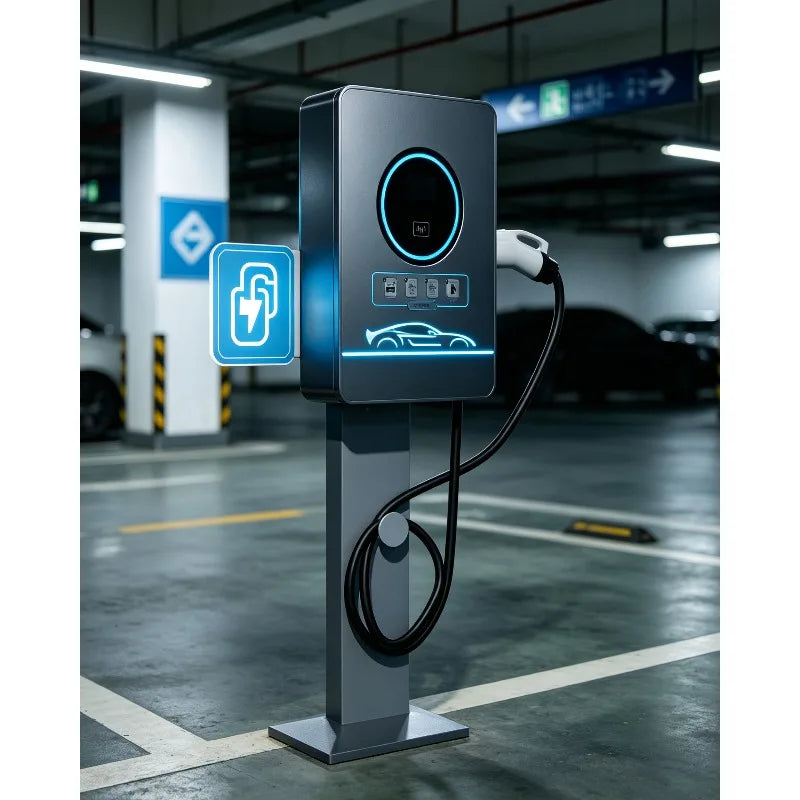 High-Speed 60kW-240kW DC Fast Charging Station, Fast Charging in 30-60 Minutes with CCS, GBT, Chademo, OCPP, and RFID Support