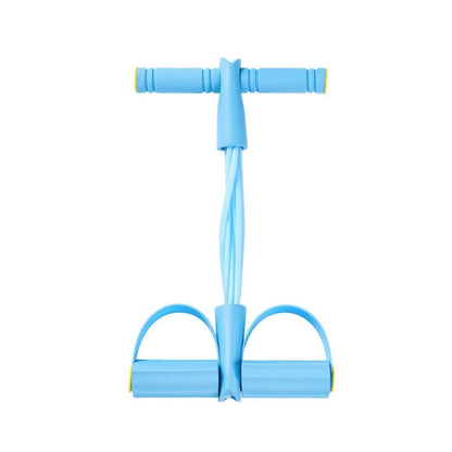6 Tube Foot Pedal Resistance Band Elastic Pull Rope Abdominal Trainer Home Yoga Slim Leg Arm Back Fitness Workout Equipment