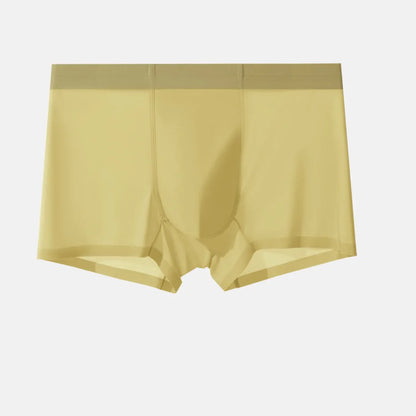 20D Ultra-Thin Transparent Ice Silk Men's Underwear 3A Antibacterial Breathable Crotch Quick-Drying Nude Seamless Boxer Shorts