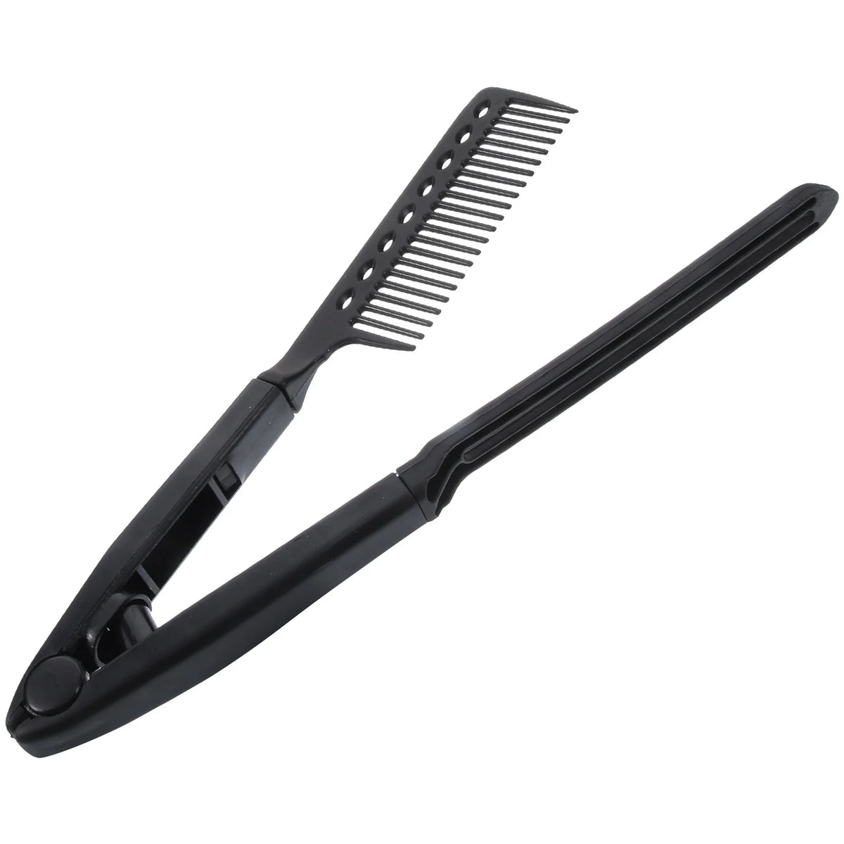 Foldable V Shaped Straightening Comb Hair Straightener Comb for Salon Lightweight Durable Salon Hair Straightener Combs