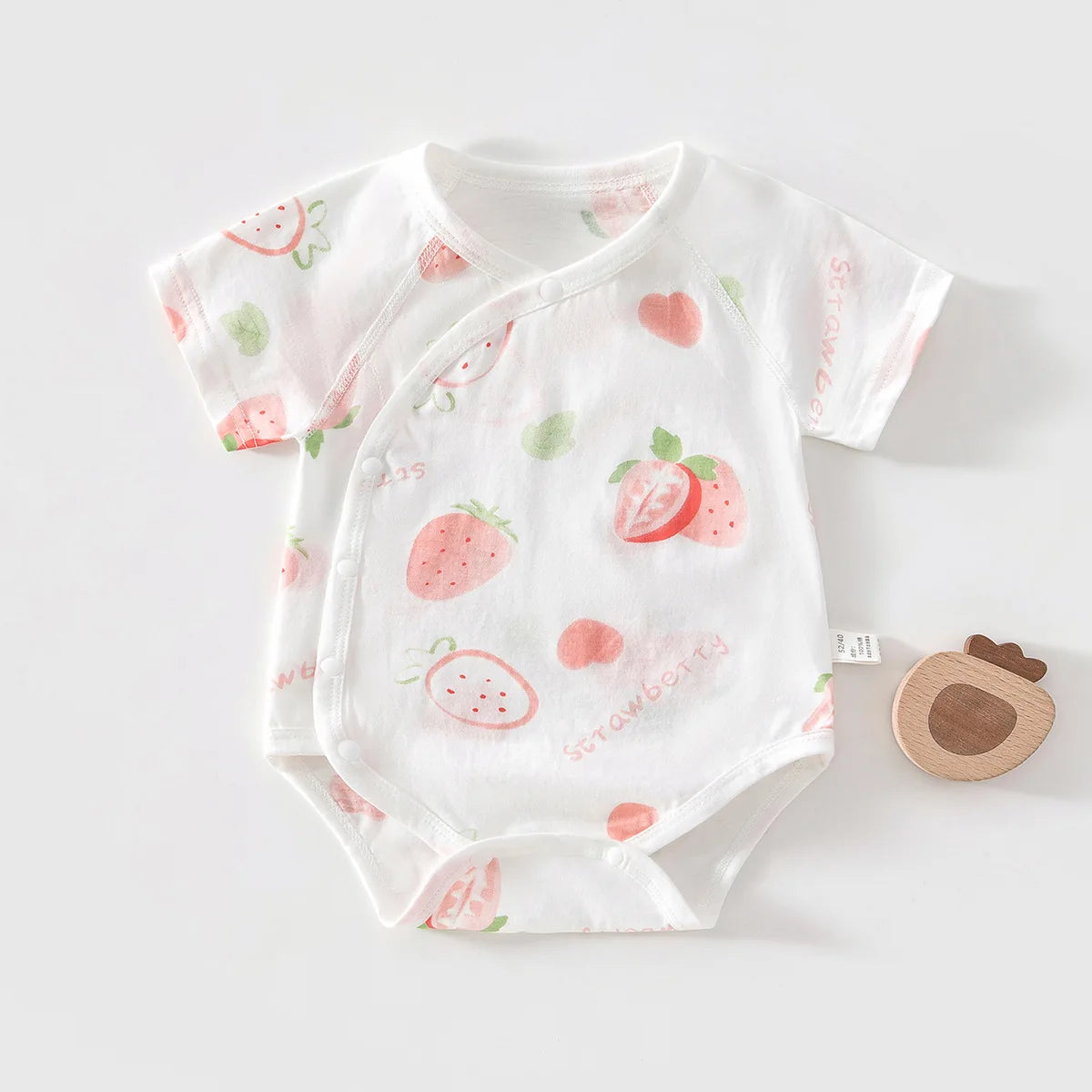 AYNIGIELL Summer Pure Cotton Clothes Newborn Baby Girls Boys Romper Cotton Short-sleeved Bodysuit Infant Baby Clothes