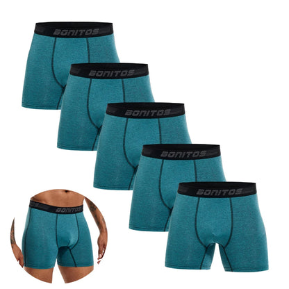 5pcs Pack 2025 Men Panties Polyester Underwear Male Brand Boxer And Underpants For Homme Lot Luxury Set Sexy Shorts Gift Slip