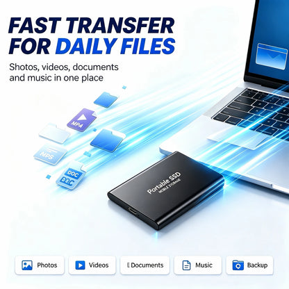 Reliable Brand 1TB External Hard Drive  Portable SSD  2TB 4TB  USB 3.1 High Speed Solid State Disk Data Storage