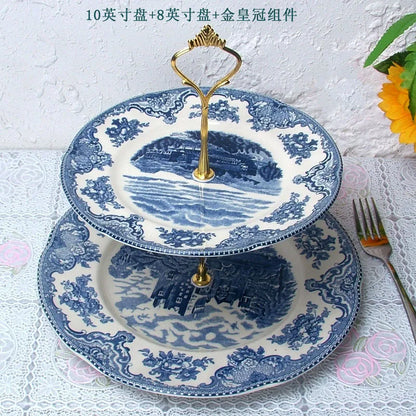 European style tableware, British castle ceramics, Western food steak plates, coffee cups, decorations, dinner plates, desserts,