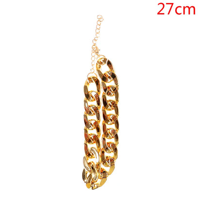 1Pc Dog Neck Chain Pet Chain Collar Cool Plastic Adjustable Gold Color Puppy Chain Cat Chain Necklace