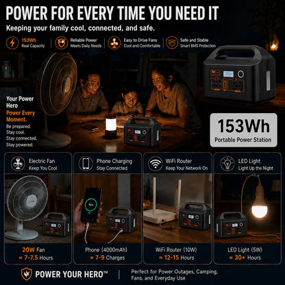 200W Portable Power Station Power Generator 110V 220V LED Light Emergency Solar Power Bank for Outdoor Camping Travel