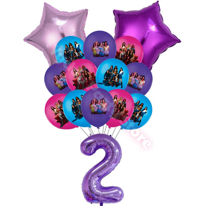 Idol K&Katseye Birthday Party Favors Bracelet Sticker Keychain Kpop Girl Balloons Party Decoration Fans Gifts Baby Shower Suppli