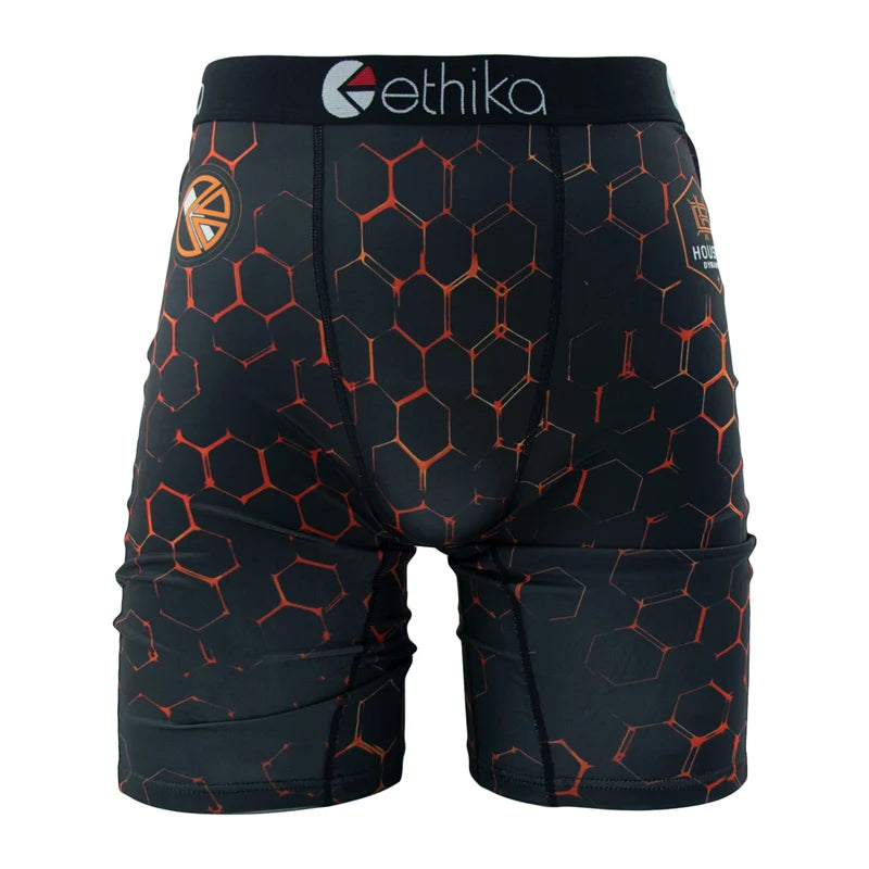 ETHIKA Men Underwear Boxers 1Pcs Breathable Mesh Crotch Man Swimming Underpants Plus Size L-3XL Mens Panties Men's Boxers Briefs